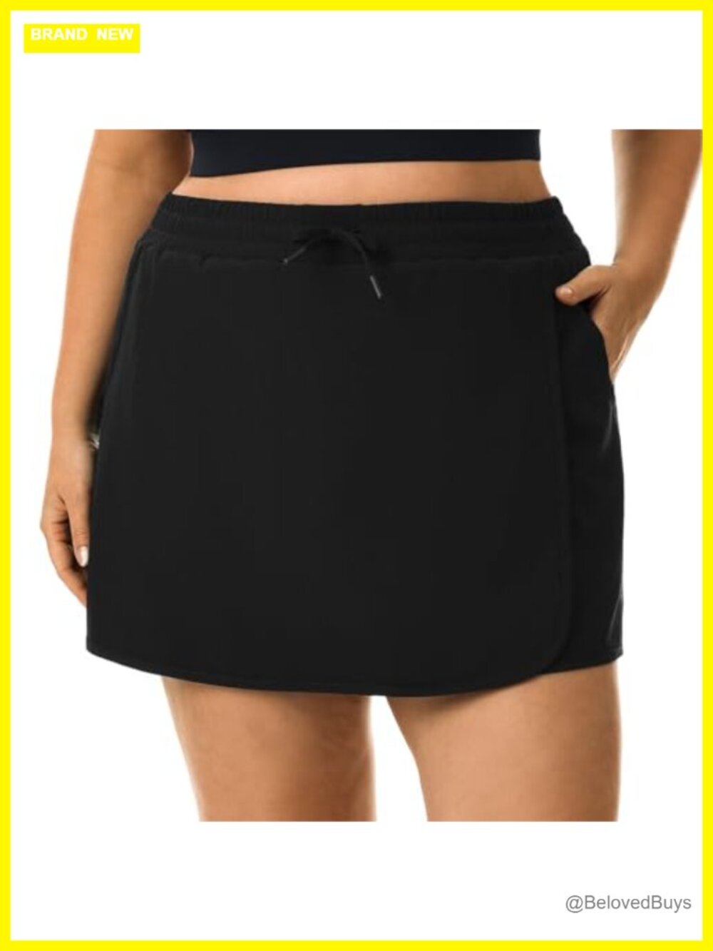 Plus Size Tennis Skirt with Shorts Pockets Quick Dry Athletic Skort